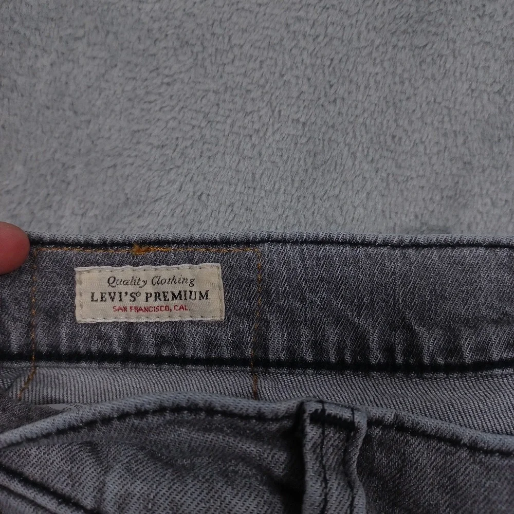 Levis‎ 514 Jeans Mens 30x30 Gray Denim Premium Modern Distressed Casual